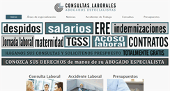 Desktop Screenshot of consultaslaborales.org